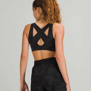 Lululemon Enlite Bra *Zip Front High Support Sport Bra 34D Camo